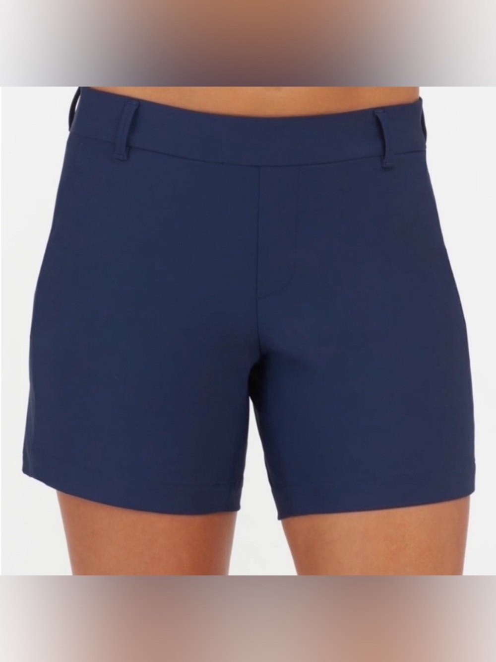 Spanx Sunshine Solutions Stretch Shorts size Large Navy